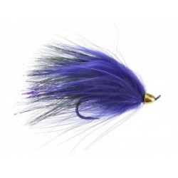 Marabou Conehead Black Purple