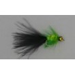 Short Shank Black & Green Leadhead
